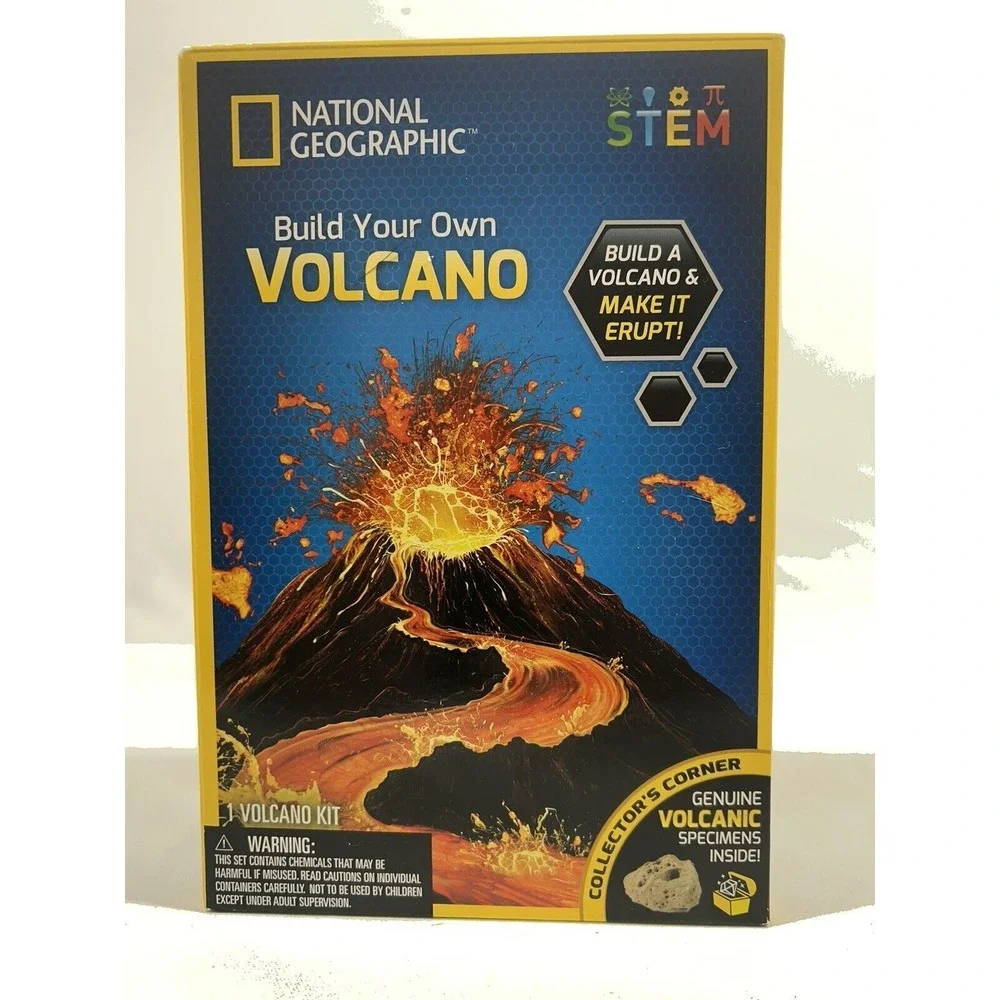 National Geographic Volcano Kit STEM Science Toy Kids Educational Experiment